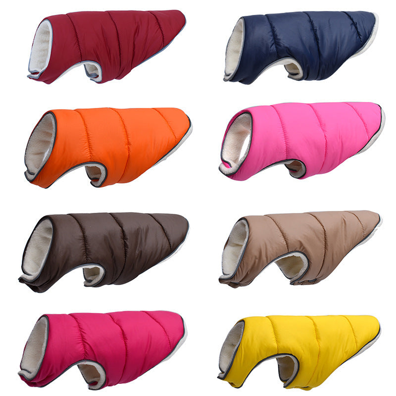 Pet Jacket for Dogs - Warm Winter Fleece Coat with Reflective Details, Full Size Range S-6XL, Comfortable Vest for Small, Medium, and Large Dogs