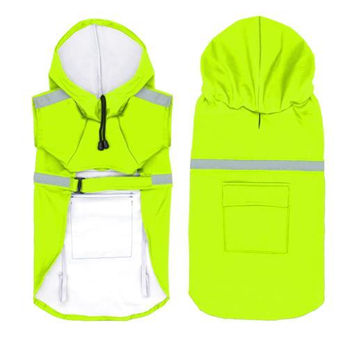 Waterproof Reflective Dog Raincoat – Lightweight Pet Rain Jacket with Hood for Small to Large Dogs