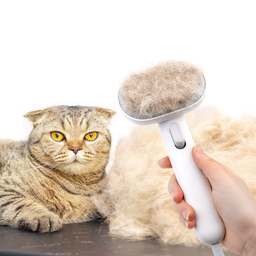 New Style Cat Hair Comb Cleaner - Efficient Grooming Tool for Removing Loose Fur & Mats