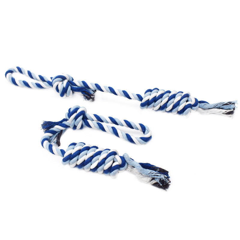 Molar Teeth Cleaning Rope Toy for Dogs - Durable Dental Chew Toy for Plaque & Tartar Removal