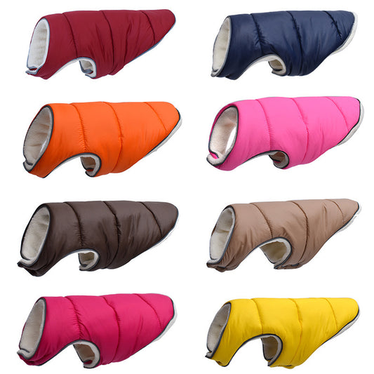 Pet Jacket for Dogs - Warm Winter Fleece Coat with Reflective Details, Full Size Range S-6XL, Comfortable Vest for Small, Medium, and Large Dogs