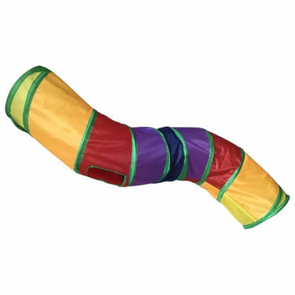 S-Shaped Foldable Cat Tunnel Toy – Interactive Play Tube for Kittens & Cats