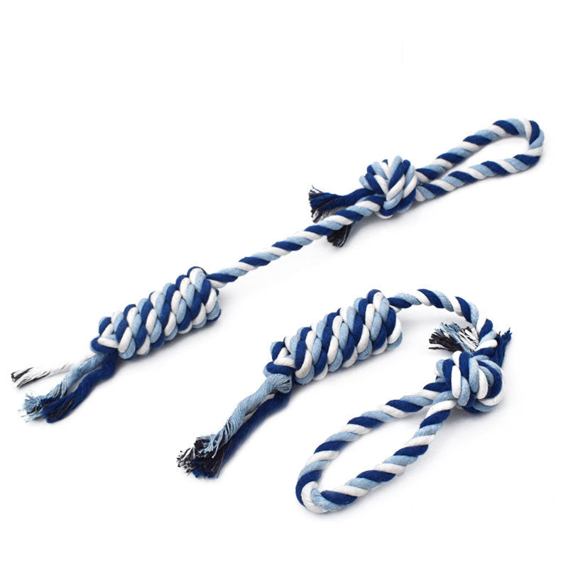 Molar Teeth Cleaning Rope Toy for Dogs - Durable Dental Chew Toy for Plaque & Tartar Removal