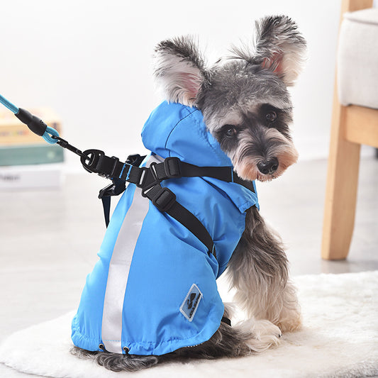 Waterproof Windbreaker Dog Raincoat – Lightweight Snowproof Pet Jacket for Small & Medium Dogs