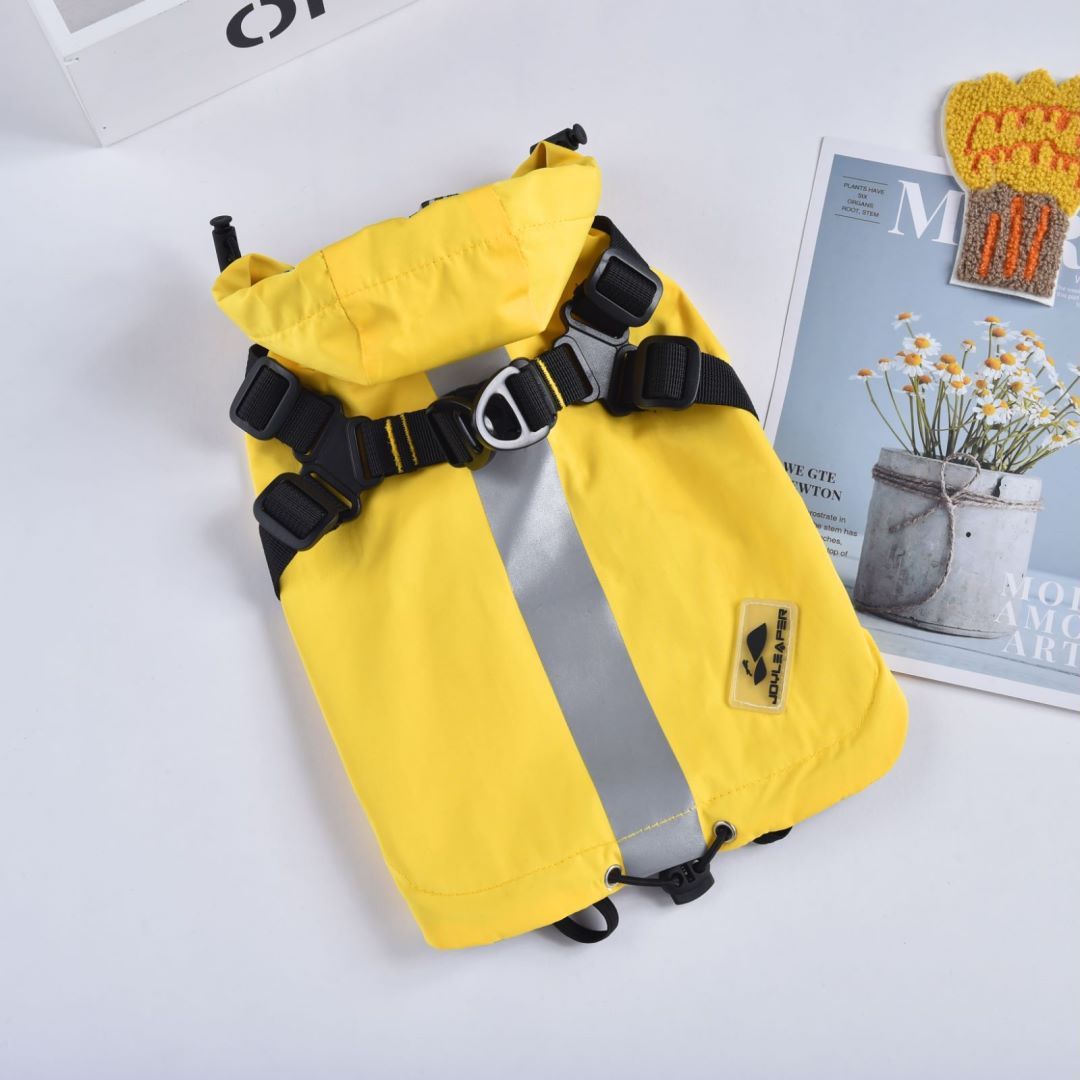 Waterproof Windbreaker Dog Raincoat – Lightweight Snowproof Pet Jacket for Small & Medium Dogs