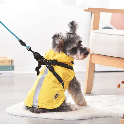 Waterproof Windbreaker Dog Raincoat – Lightweight Snowproof Pet Jacket for Small & Medium Dogs