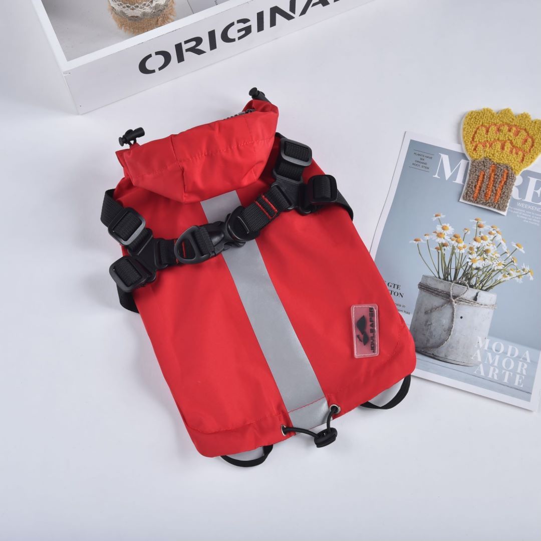 Waterproof Windbreaker Dog Raincoat – Lightweight Snowproof Pet Jacket for Small & Medium Dogs