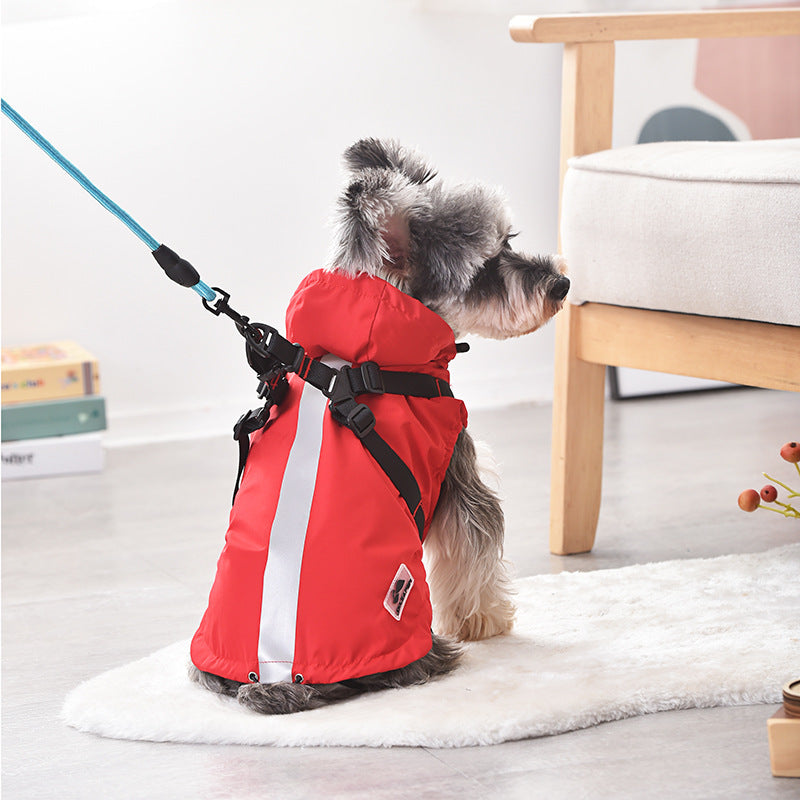 Waterproof Windbreaker Dog Raincoat – Lightweight Snowproof Pet Jacket for Small & Medium Dogs