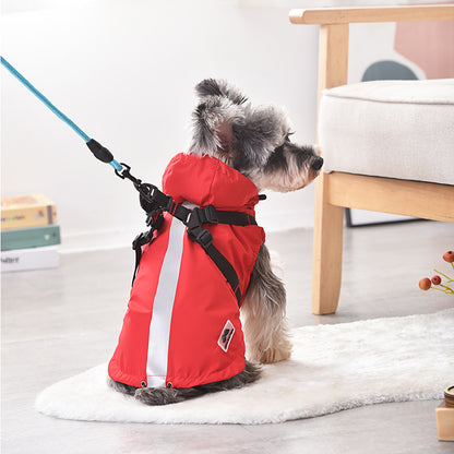 Waterproof Windbreaker Dog Raincoat – Lightweight Snowproof Pet Jacket for Small & Medium Dogs
