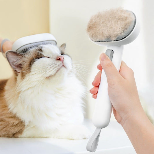 New Style Cat Hair Comb Cleaner - Efficient Grooming Tool for Removing Loose Fur & Mats