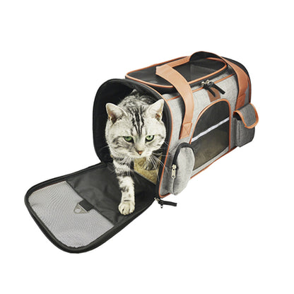 Dog Travel Car Seat Carrier – Portable Pet Carrier with Safety Belt for Small & Medium Dogs