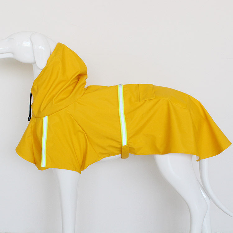 Waterproof Reflective Dog Raincoat – Lightweight Pet Rain Jacket with Hood for Small to Large Dogs