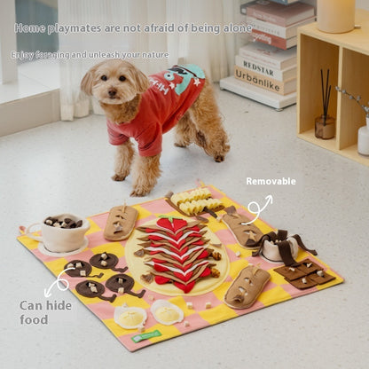 Dog Snuffle Mat Food Dispensing Toy – Interactive Feeding & Smell Training Pad