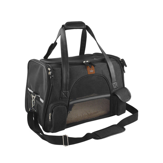 Dog Travel Car Seat Carrier – Portable Pet Carrier with Safety Belt for Small & Medium Dogs