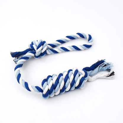 Molar Teeth Cleaning Rope Toy for Dogs - Durable Dental Chew Toy for Plaque & Tartar Removal