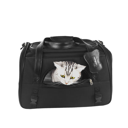 Dog Travel Car Seat Carrier – Portable Pet Carrier with Safety Belt for Small & Medium Dogs