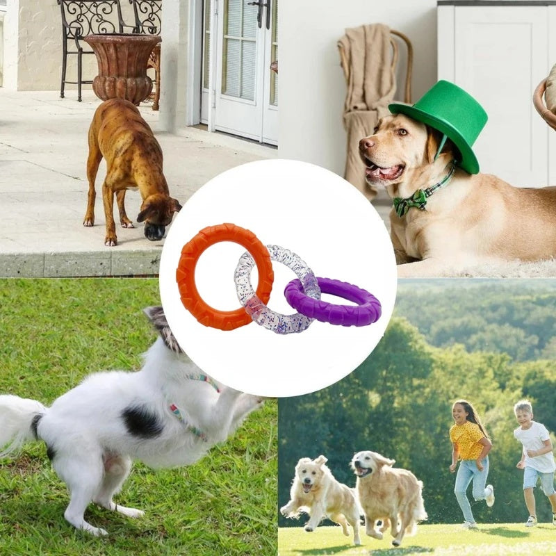 Floating Water Dog Toy – Durable Flying Ring & Training Puller for Small & Medium Dogs