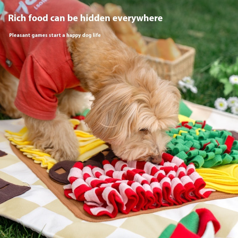 Dog Snuffle Mat Food Dispensing Toy – Interactive Feeding & Smell Training Pad