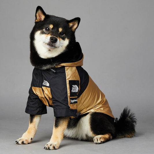 Waterproof Dog Raincoat with Hood – Windproof Winter Pet Jacket for Large Dogs